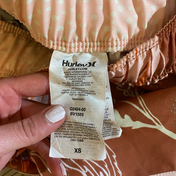 Floral Hurley shorts, size XS - Picture 3 of 3